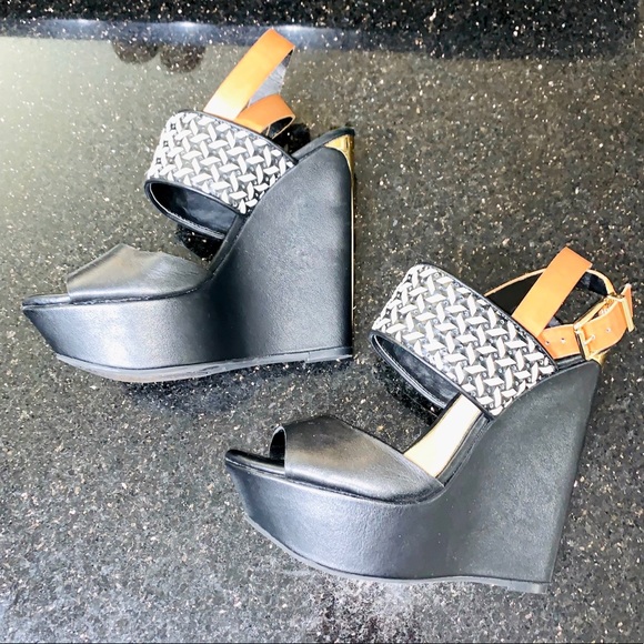 Jessica Simpson platform Wedge heels womens size 6/7 - Picture 6 of 6